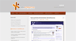 Desktop Screenshot of lopezinteractive.com